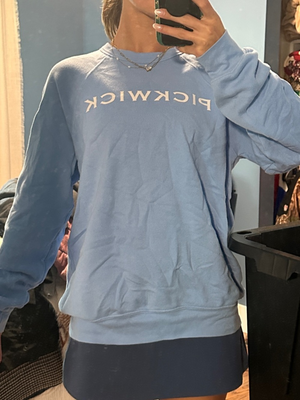 Bella Canvas Light Blue Crewneck Sweatshirt with PickWick Lake
